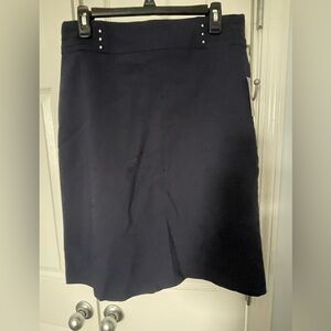 Navy blue a line skirt, size M